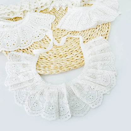Bavaglino in pizzo Accessori per neonati Colletto in pizzo per bambini coreani Sciarpa con bavaglino per bambini femminile cava carina