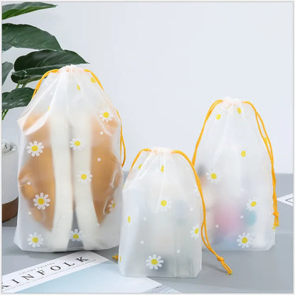 Borsa per cosmetici impermeabile in EVA Borsa da viaggio per donna con coulisse Borsa per trucco per nuoto Borsa per il bagno Borsa per il lavaggio Forniture per la spiaggia al mare