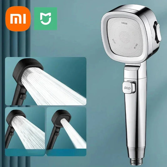 Xiaomi 2025 Nuovo Doccia Booster Soffione Potente Modalità Booster Docce Palmare Soffione Bagno Rubinetto Rubinetto Rubinetto Set di Accessori