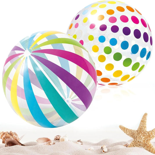 Pallone da spiaggia gonfiabile 40CM Palline da piscina jumbo colorate Palline da piscina trasparenti Giochi da spiaggia per acqua Bomboniere estive all'aperto