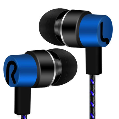 Cuffie cablate da 3,5 mm 2 Auricolari stereo in-ear di base Auricolari mobili Cuffie con effetto stereo per bassi eccellenti
