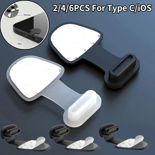 2/4/6pcs USB C Anti Perdita Tappi Antipolvere Tipo C Porta di Ricarica Copertura per Iphone 14 13 Pro Max 7 8 Xiaomi Samsung Tappo Tappo antipolvere