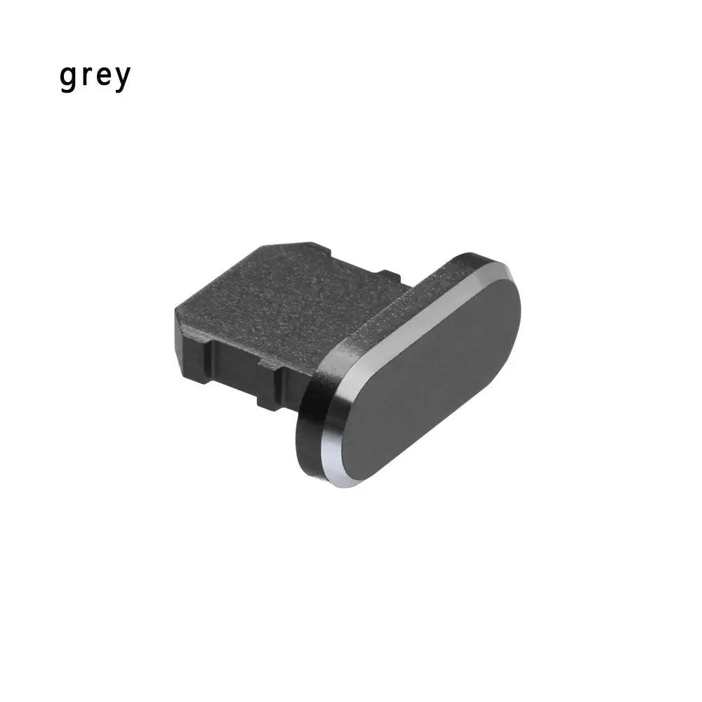 1PC porta di ricarica in metallo tappo antipolvere per iPhone15 14 13 12 11 X XR Max 8 7 Plus accessorio per telefono coperchio del cappuccio della spina di ricarica