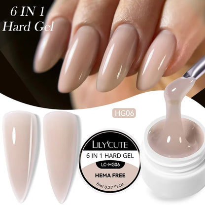 LILYCUTE Smalto per unghie gel glitterato Nero Argento Smalto gel con paillettes super brillanti Soak Off UV LED Gel UV semipermanente per unghie