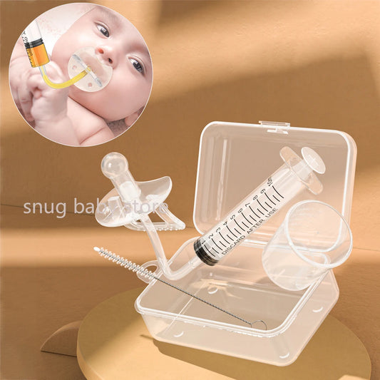 Dispenser contagocce per bambini Ciuccio trasparente Dispenser di medicinali intelligenti Alimentatore per aghi Spremere medicinali Utensili per l'alimentazione dei bambini