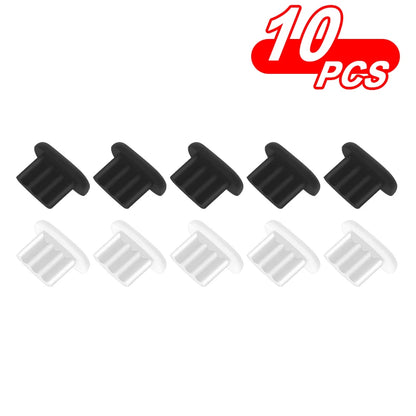 Tappo di polvere in silicone/porta di ricarica del telefono/Adatto per iPad Air/iPhone 14 Plus 13 12 Mini 11 Pro Max XR/  Adatto per spine morbide della porta micro USB