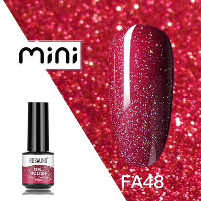 ROSALIND 120 colori smalto per unghie Glitter Shiny Base Gel Top Coat UV LED Gel Nail Art vernice Manicure Gel per unghie Semi permanente