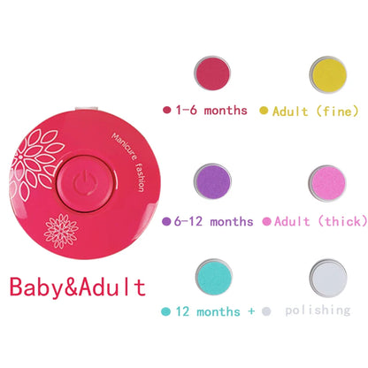 Tagliaunghie elettrico per bambini Strumento per lucidare le unghie per bambini Forbici per manicure per neonati Kit per l'igiene del bambino Tagliaunghie per neonati per neonato