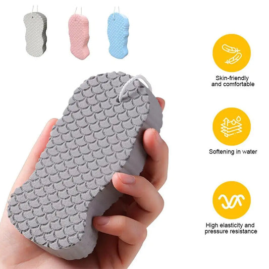 Esponja esfoliante spugna morbida Scrubber per il corpo per neonati adulti bagno esfoliante Scrub spugna detergente per la pelle strumento per la rimozione della pelle morta