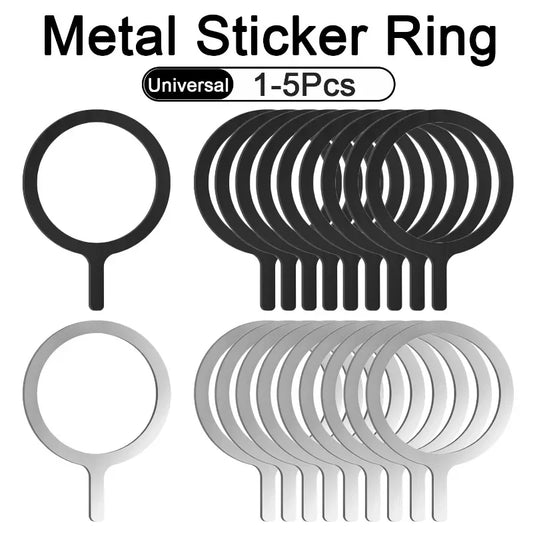 Adesivo universale per anelli metallici per caricabatterie wireless magnetico Magsafe per Iphone Samsung Xiaomi piastra di ferro per caricabatterie per telefono per auto